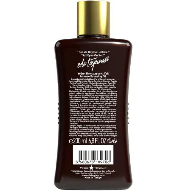 Eda Taşpınar Intense Bronzing Oil - Bronzlaştırıcı Yağ 200ml - 2