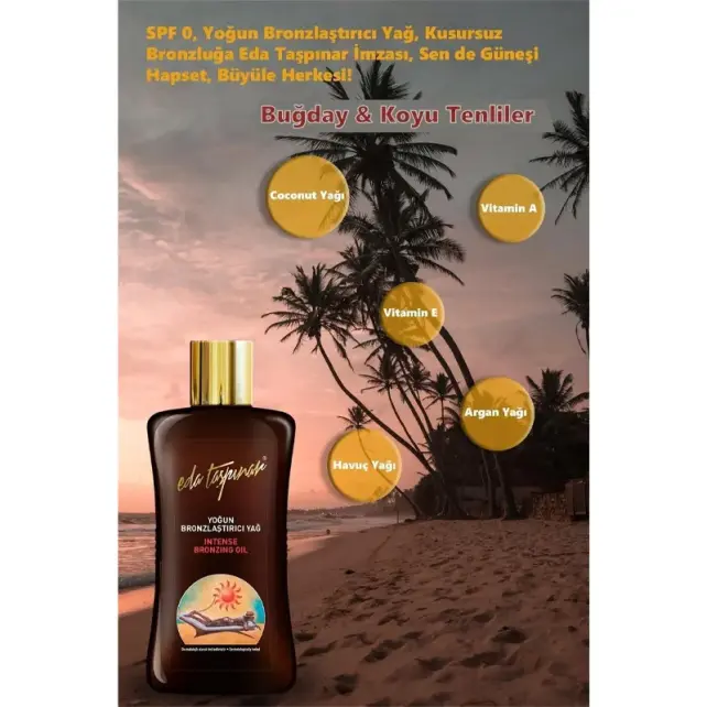 Eda Taşpınar Intense Bronzing Oil - Bronzlaştırıcı Yağ 200ml - 4