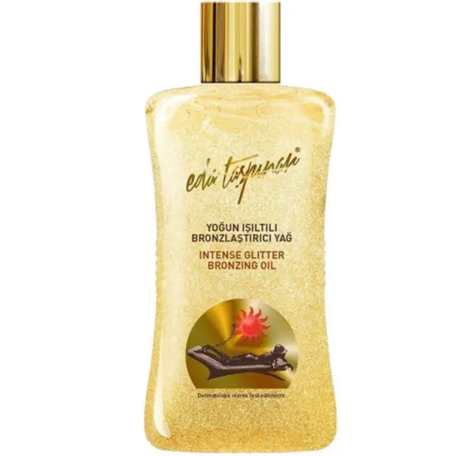 Eda Taşpınar Intense Glitter Bronzing Oil - Yoğun Bronzlaştırıcı Işıltılı Yağ 200ml - 1