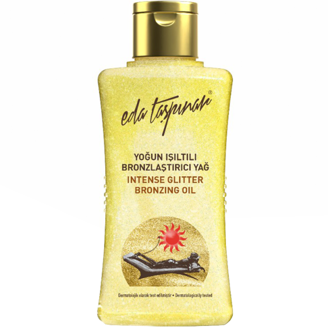 Eda Taşpınar Intense Glitter Bronzing Oil - Yoğun Işıltılı Bronzlaştırıcı Yağ 50ml - 1