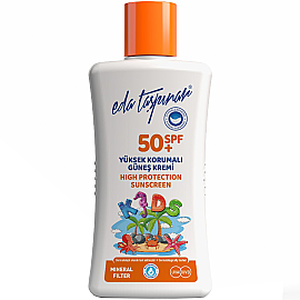 Eda Taşpınar Kids Mineral Filter SPF 50 + Çocuklar İçin Yüksek Korumalı Güneş Kremi 200ml - Eda Taşpınar