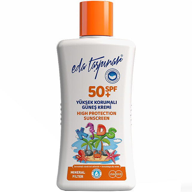 Eda Taşpınar Kids Mineral Filter SPF 50 + Çocuklar İçin Yüksek Korumalı Güneş Kremi 200ml - 1