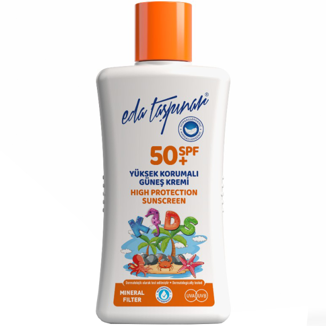 Eda Taşpınar Kids Mineral Filter SPF 50 + Çocuklar İçin Yüksek Korumalı Güneş Kremi 200ml - 1
