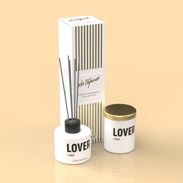 Eda Taşpınar Lover Reed Oda Kokusu 100ml & Mum 100ml Set - 3