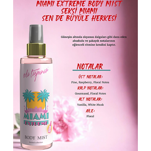 Eda Taşpınar Miami Extreme Body Mist - Vücut Spreyi 200ml - 2