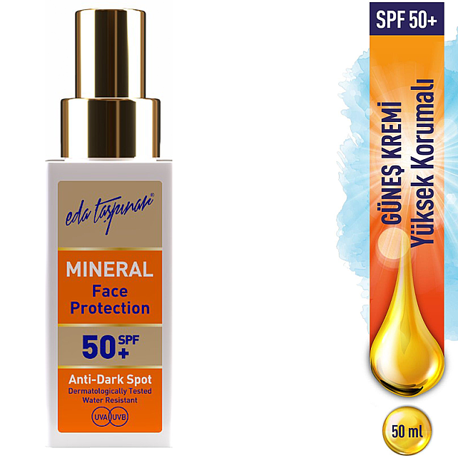 Eda Taşpınar Mineral Face Protection SPF 50+ Mineral Yüz Güneş Koruyucu 50ml - 5