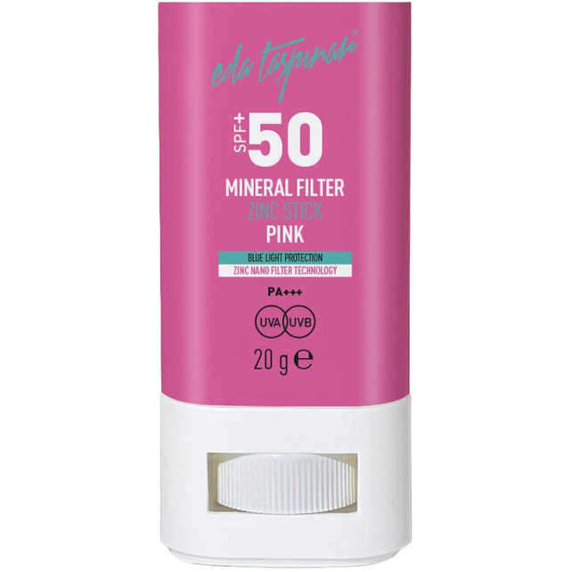 Eda Taşpınar Mineral Filter Zinc Stick Pink SPF 50+ Stick Güneş Koruyucu 20gr - 1