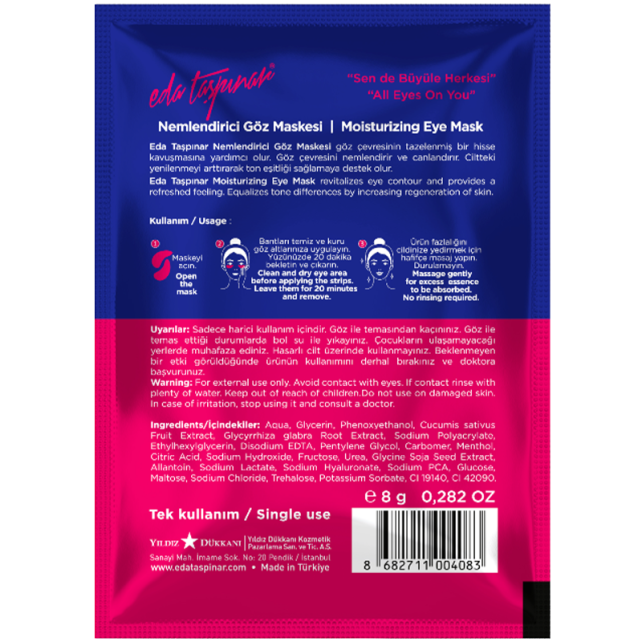 Eda Taşpınar Moisturizing Eyes Mask - Göz Çevresi Maskesi 8ml - 2