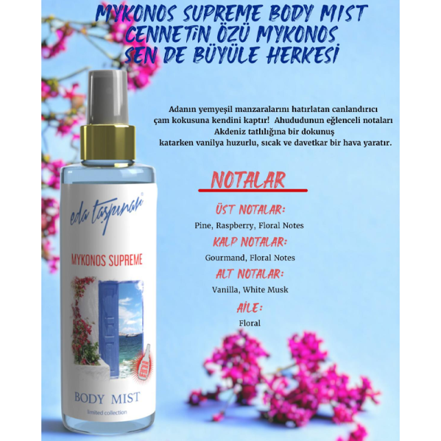 Eda Taşpınar Mykonos Supreme Body Mist - Vücut Spreyi 200ml - 3
