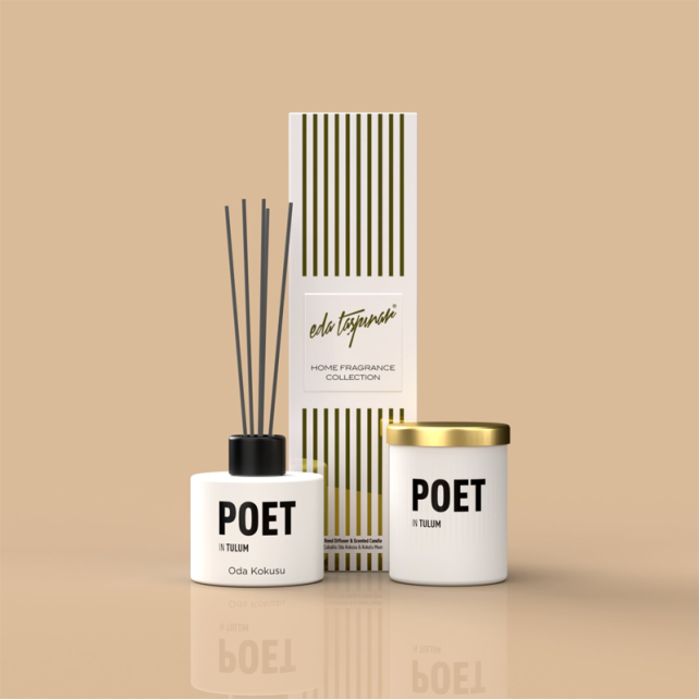 Eda Taşpınar Poet Reed Oda Kokusu 100ml & Mum 100ml Set - 2