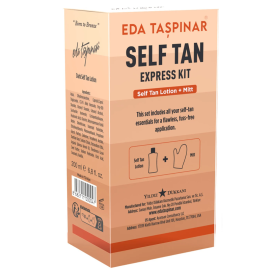 Eda Taşpınar Self Tan Express Kit Medium - Güneşsiz Bronzlaştırıcı 200ml Eldiven Hediyeli - 2