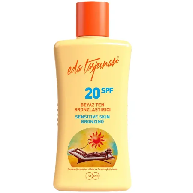 Eda Taşpınar Sensitive Skin Bronzing SPF 20 - Beyaz Ten Bronzlaştırıcı 200ml - 1