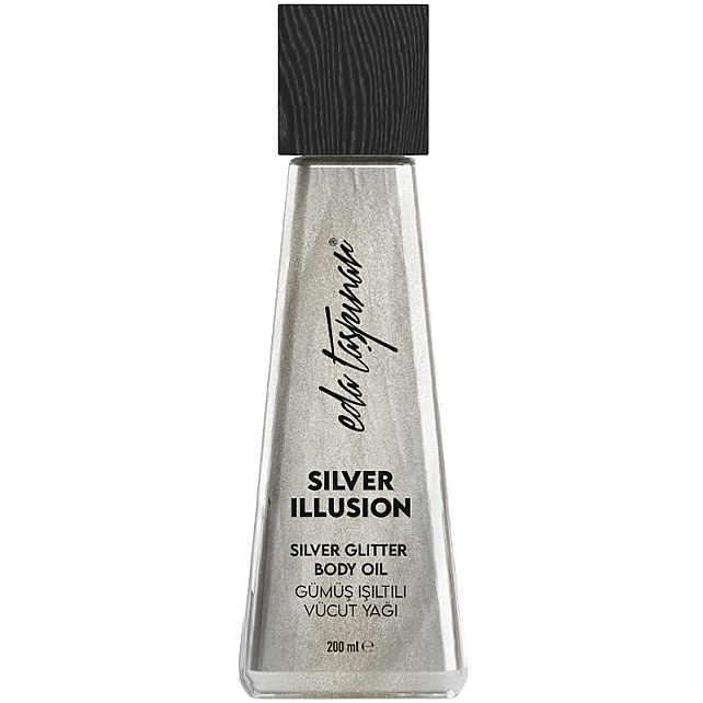 Eda Taşpınar Silver Illusion Silver Glitter Body Oil - Gümüş Işıltılı Vücut Yağı 200ml - 1