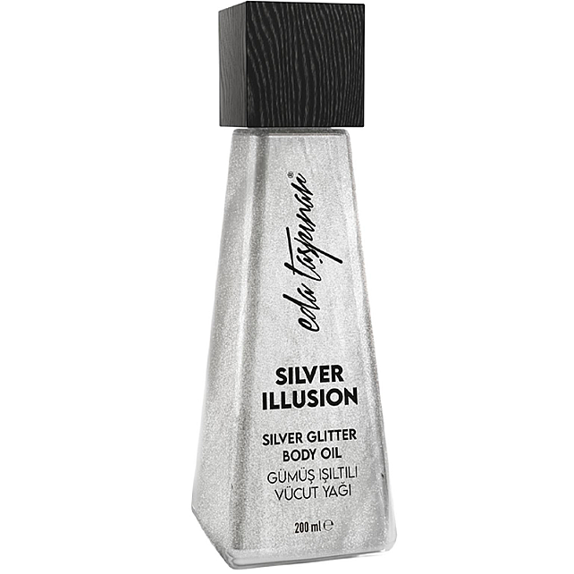 Eda Taşpınar Silver Illusion Silver Glitter Body Oil - Gümüş Işıltılı Vücut Yağı 200ml - 2