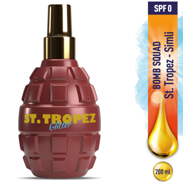 Eda Taşpınar St. Tropez Glitter Bronzing Bomb - Işıltılı Bronzlaştırıcı Güneş Yağı 200ml - 6