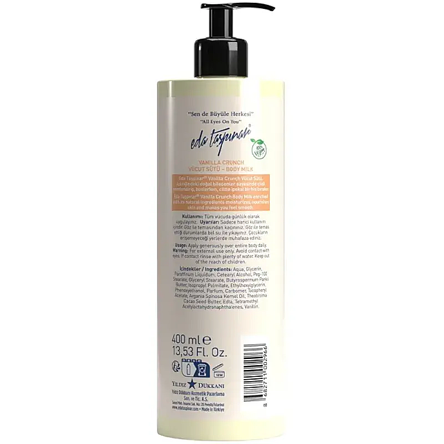 Eda Taşpınar Vanilla Crunch Body Milk - Vücut Sütü 400ml - 2
