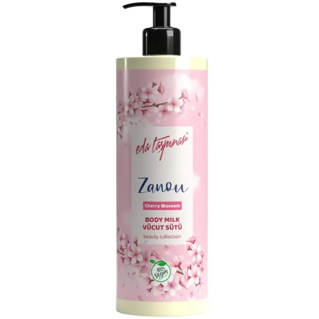 Eda Taşpınar Zanou Cherry Blossom Body Milk - Vücut Sütü 400ml - 1