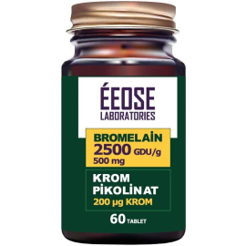 Eeose Bromelain Krom Pikolinat - Takviye Edici Gıda 60 Tablet - Eeose