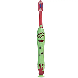 Elgydium Kids Monster Çocuk Diş Fırçası - Kırmızı - Elgydium