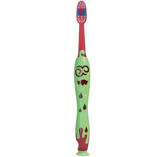 Elgydium Kids Monster Çocuk Diş Fırçası - Kırmızı