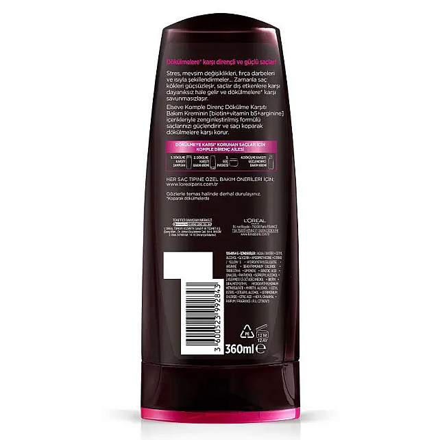 Elseve Arginine Direnç X3 - Dökülme Karşıtı Saç Bakım Kremi 360ml - 2