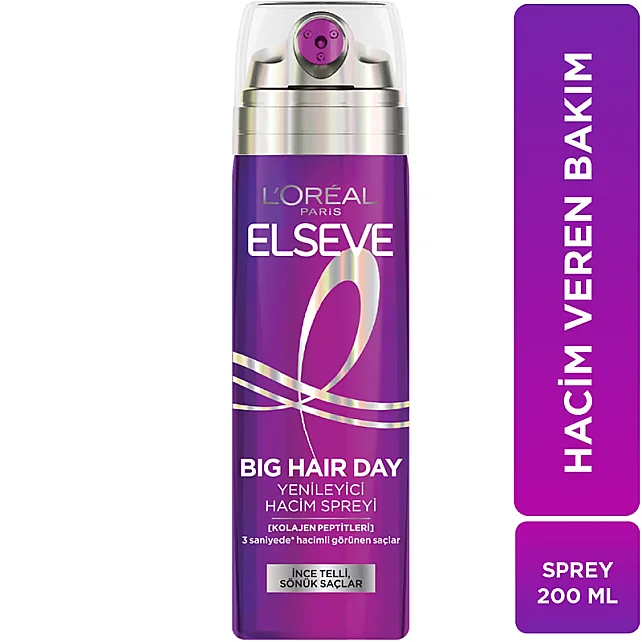 Elseve Big Hair Day Collagen Lifter - Hacim Veren Saç Spreyi 200ml - 4