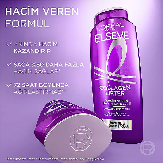 Elseve Collagen Lifter - Hacim Veren Bakım Şampuanı 300ml - 4