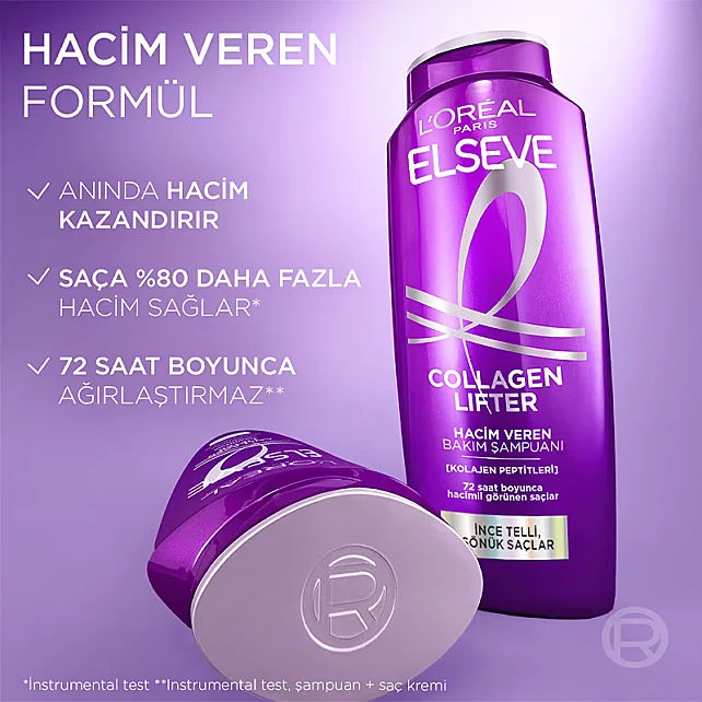 Elseve Collagen Lifter - Hacim Veren Bakım Şampuanı 300ml - 4