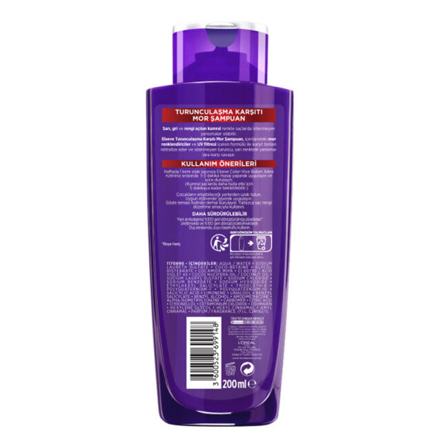 Elseve Color Vive Mor Şampuan 200ml - 2