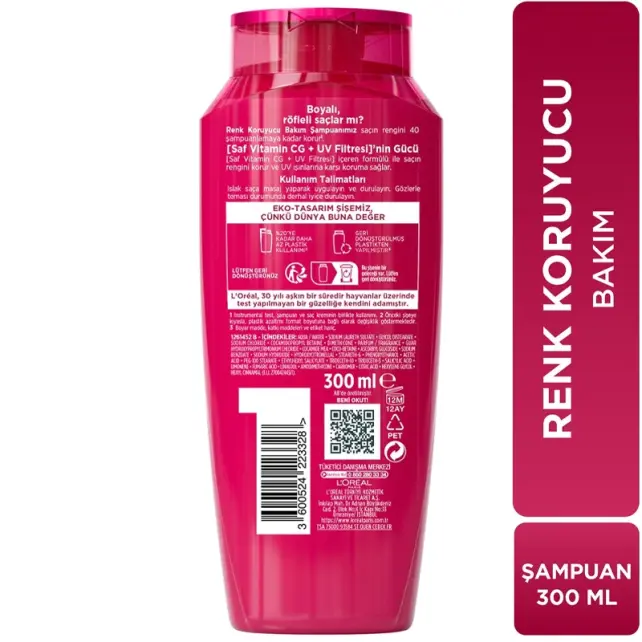 Elseve Color Vive - Renk Koruyucu Bakım Şampuanı 300ml - 5