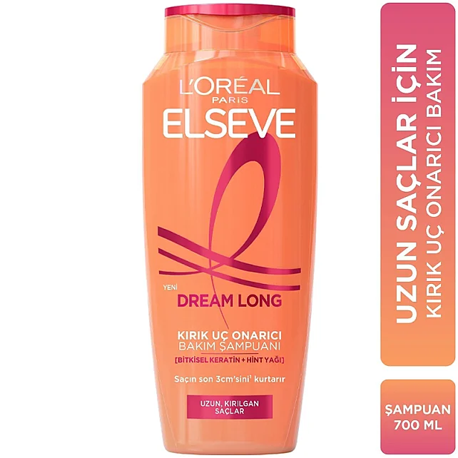 Elseve Dream Long - Kırık Uç Onarıcı Bakım Şampuanı 700ml - 7