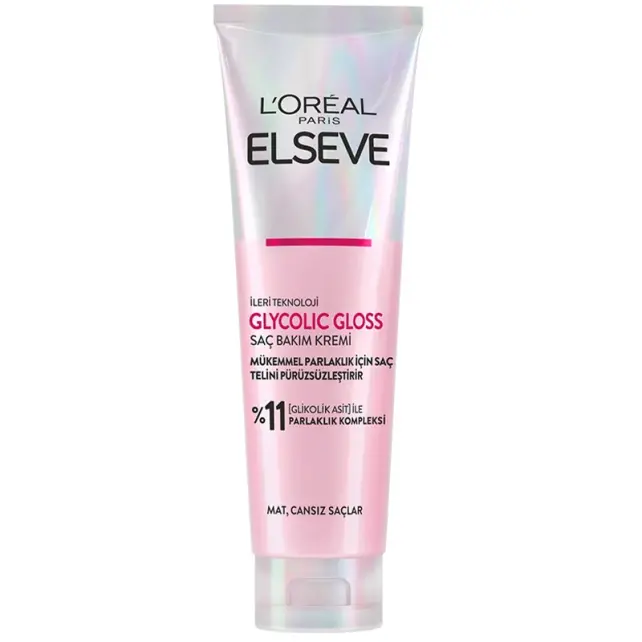 Elseve Glycolic Gloss Parlaklık Kompleksi - Saç Bakım Kremi 150ml - 1
