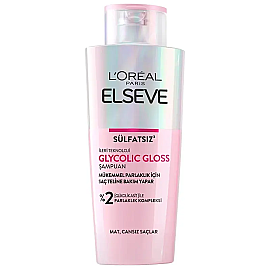 Elseve Glycolic Gloss Parlaklık Kompleksi - Saç Bakım Şampuanı Sülfatsız 200ml - Elseve