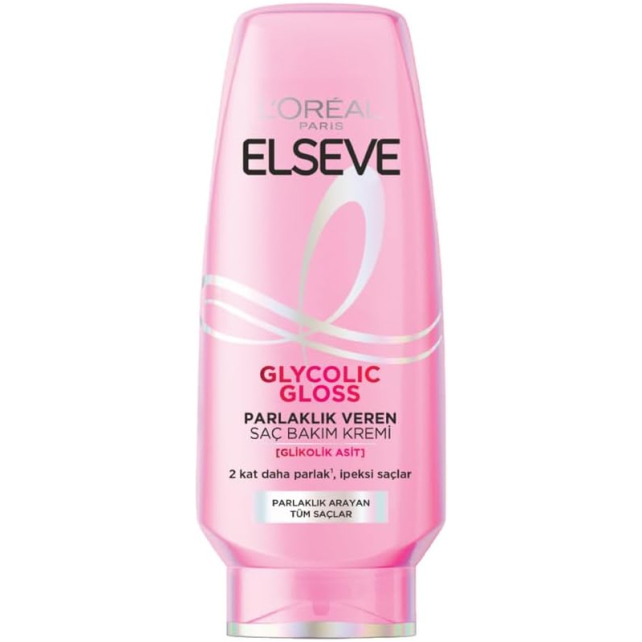 Elseve Glycolic Gloss - Parlaklık Veren Saç Bakım Kremi 250ml - 1