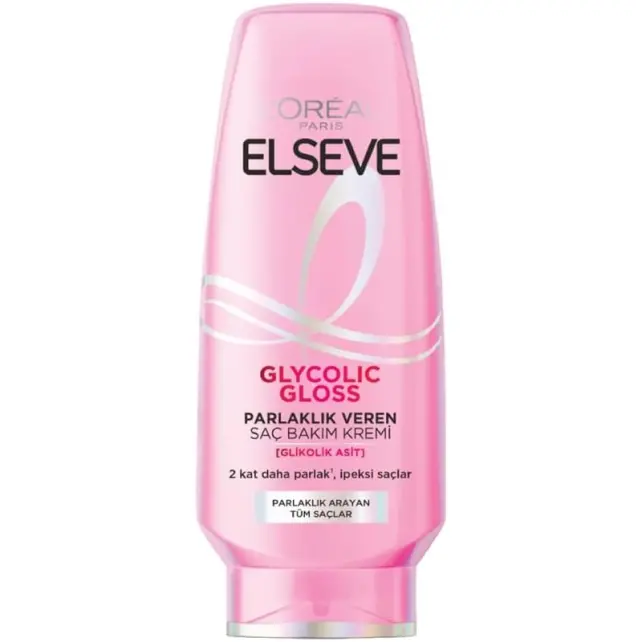 Elseve Glycolic Gloss - Parlaklık Veren Saç Bakım Kremi 250ml - 1