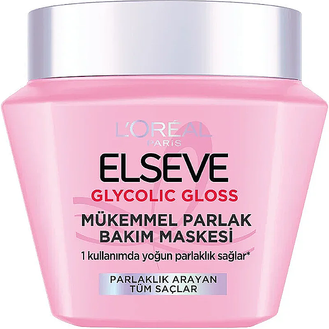 L'Oréal Paris Elseve Elseve Glycolic Gloss - Parlaklık Veren Saç Bakım Maskesi 300ml