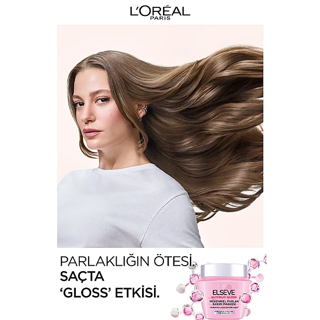 Elseve Glycolic Gloss - Parlaklık Veren Saç Bakım Maskesi 300ml - 2