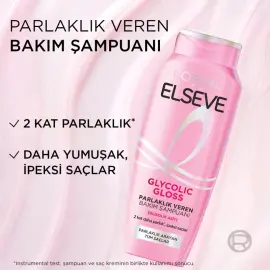 Elseve Glycolic Gloss - Parlaklık Veren Saç Bakım Şampuanı 300ml - 3