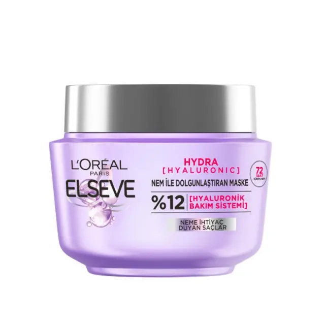 Elseve Hydra Hyaluronic Nem ile Dolgunlaştıran Saç Maskesi 300ml - 1