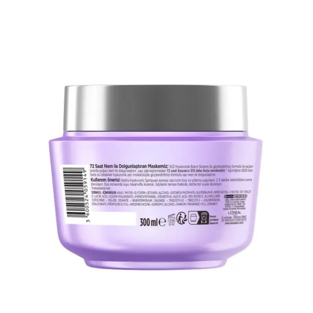 Elseve Hydra Hyaluronic Nem ile Dolgunlaştıran Saç Maskesi 300ml - 2