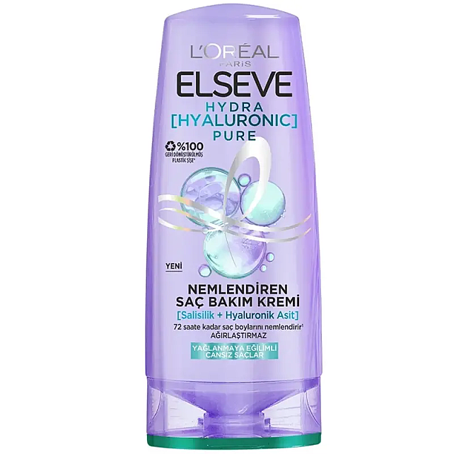L'Oréal Paris Elseve Elseve Hydra Hyaluronic Pure - Nemlendiren Saç Bakım Kremi 250ml