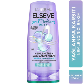 Elseve Hydra Hyaluronic Pure - Nemlendiren Saç Bakım Kremi 250ml - 3