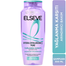 Elseve Hydra Hyaluronic Pure - Yağlanma Karşıtı Şampuan 300ml - 2