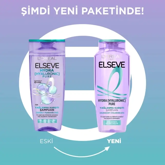 Elseve Hydra Hyaluronic Pure - Yağlanma Karşıtı Şampuan 300ml - 5
