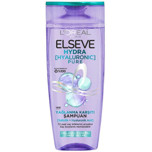 Elseve Hydra Hyaluronic Pure - Yağlanma Karşıtı Şampuan 300ml - 1