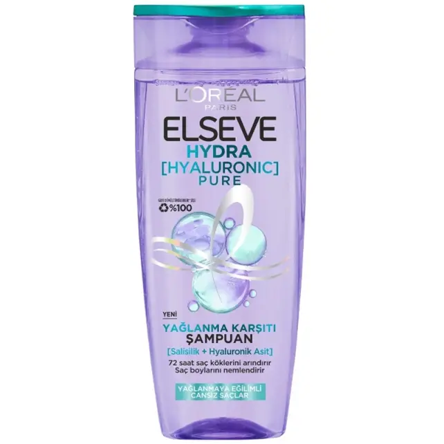 Elseve Hydra Hyaluronic Pure - Yağlanma Karşıtı Şampuan 300ml - 1
