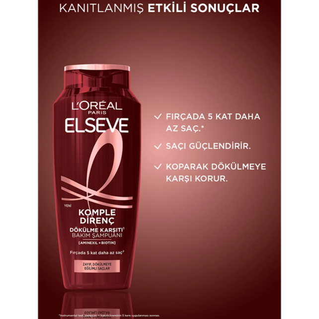 Elseve Komple Direnç - Dökülme Karşıtı Bakım Şampuanı 300ml - 4