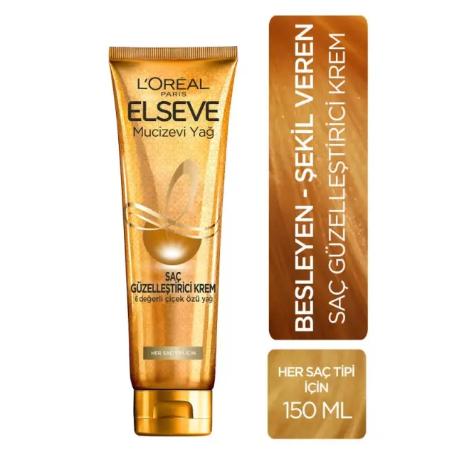 Elseve Mucizevi Yağ Saç Güzelleştirici Krem 150ml - 2