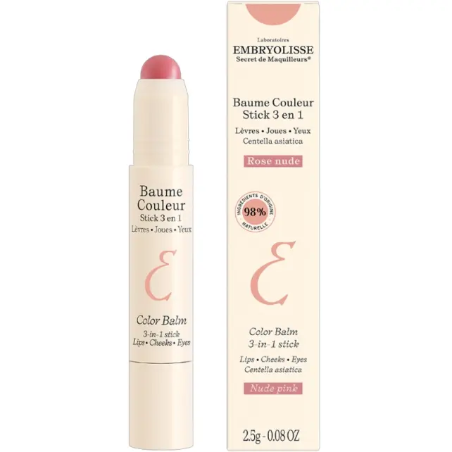 Embryolisse Color Balm 3 In 1 - Renk Balsamı Nude Pink 2.5g - 2