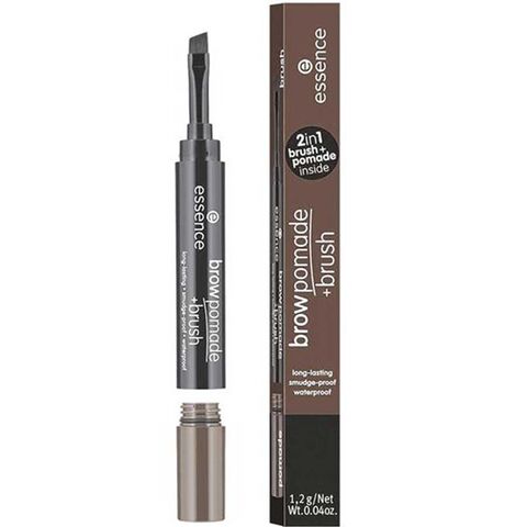 Essence Brow Pomade & Brush - Kaş Pomadı No: 04 Dark Brown Essence Brow Pomade & Brush - Kaş Pomadı No: 04 Dark Brown